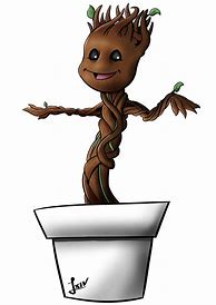 Image result for Baby Groot Art Illustrations Vecter