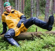 Image result for Men Wearing Rubber Boots