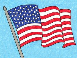 Image result for American Flag Drawing Cute
