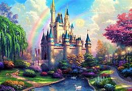 Image result for Thomas Kinkade Castle Painting