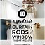 Image result for Door Panel Curtain Rods