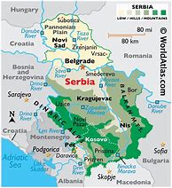 Image result for Serbia Regions Map