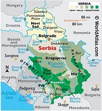 Image result for Serbien Karte