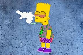 Image result for Stoned Bart Drawings