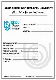 Image result for Ignou Assignment Front Page Download