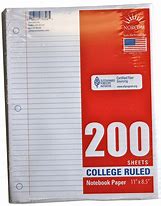 Image result for College Rule Notebook Paper