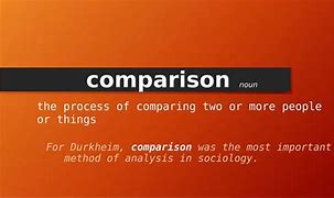 Image result for Comparison Meaning