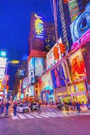 Image result for Times Square Night Canvas