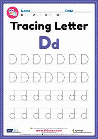 Image result for Tracing Letter D Printables