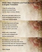 Image result for Poems in Spanish and English