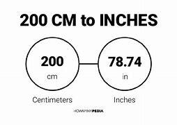 Image result for 200Cm in Inches