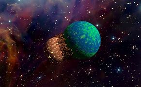Image result for Two Planets Colliding