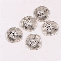 Image result for Plain Four Hole 1 Inch Silver Button