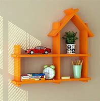 Image result for Wall Mounted Book Shelves