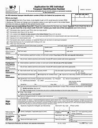 Image result for Individual Taxpayer Identification Number Form