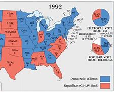 Image result for 1992 Election Map