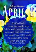 Image result for Month of April Bible Verse