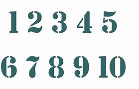 Image result for Cut Out Number Stencils