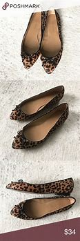 Image result for Pointed Toe Leopard Print Flats