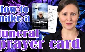 Image result for How to Make a Prayer Card for a Funeral Service DIY