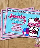 Image result for Hello Kitty Birthday Invitation Template