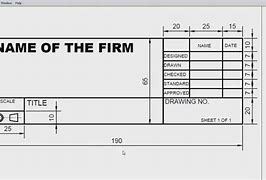 Image result for Title Block of Drawing Sheet