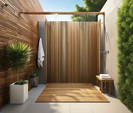 Image result for Outdoor Shower Privacy Screen