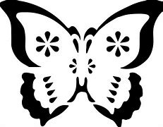 Image result for Butterfly Stencil