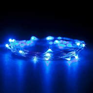 Image result for Battery Operated Blue LED String Lights