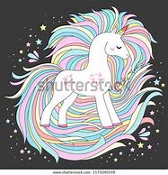 Image result for White Unicorn with Rainbow Hair