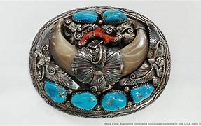 Image result for Oval Vintage Turquoise Belt Buckle