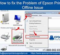Image result for Troubleshoot Epson Printer Offline