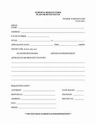 Image result for Blank Subpoena Form Texas