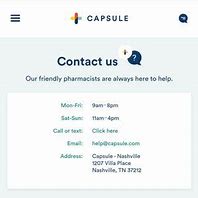 Image result for Capsule Pharmacy Phone Number