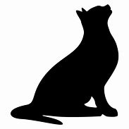 Image result for White Cat Silhouette