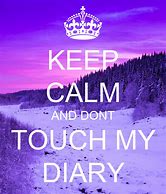 Image result for Don't Touch My Diary