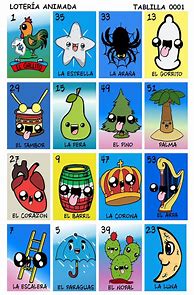 Image result for Loteria Clip Art