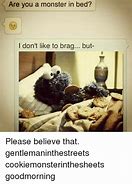 Image result for Cookie Monster in Bed Meme