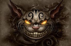 Image result for Scary Cheshire Cat Background