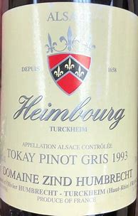 Image result for Zind Humbrecht Pinot Gris Heimbourg