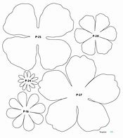 Image result for Paper Flower L Templates
