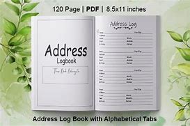 Image result for Address Book Binder