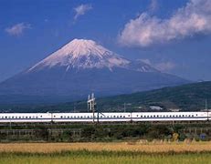 Image result for Tokyo Train with Mount Fuji