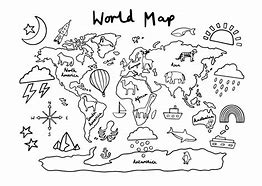 Image result for Printable World Map for Kids