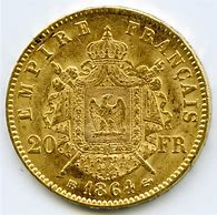 Image result for 1864 French Gold 20 Franc Coins British Pounds
