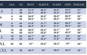Image result for Women's European Size Chart