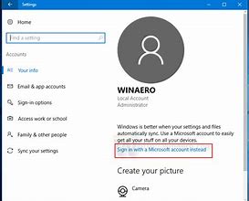 Image result for Microsoft Account Settings