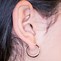 Image result for Solid Rose Gold Hoop Earrings