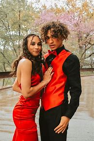 Image result for Red and Black Prom Couples