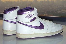 Image result for Air Jordan Purple and Silver